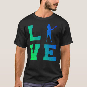 メンズエレキギター奏者 Tシャツ