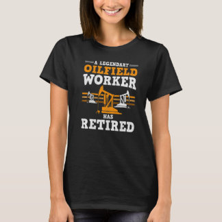 メンズオイルフィールドワーカ退職したー油リググランドパラフ Tシャツ