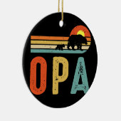 メンズオパベアメンズヴィンテージレトロベアデコール セラミックオーナメント (右)