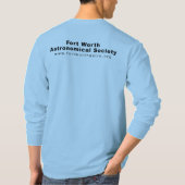 メンズオフィシャルロゴ長袖ブルーTシャツ Tシャツ (裏面)