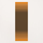 メンズオレンジとブラウン数々のトーンのヨガマット ヨガマット (正面)