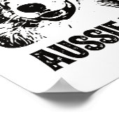 メンズオーストラリアパパ – オーストラリアの羊飼い犬パパ ポスター (角)