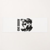 メンズオーストラリアパパ – オーストラリアの羊飼い犬パパ ヨガマット (正面(横))