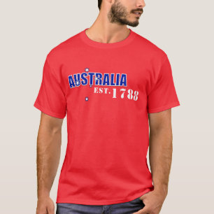 メンズオーストラリア、米国東部標準時刻。 1788年のワイシャツ Tシャツ