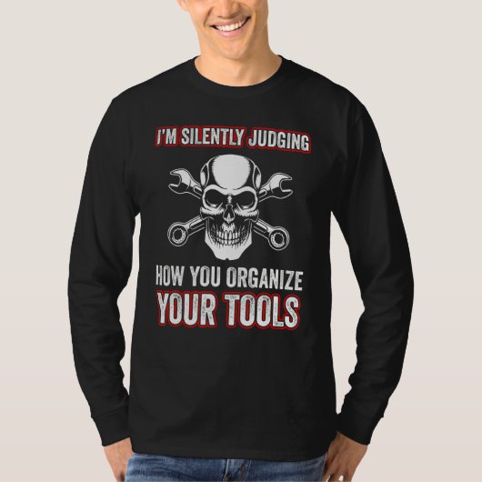 メンズオート整備士ガレージ固定車整備士 Tシャツ (正面)