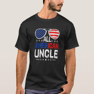 メンズオールアメリカおじさん7月の父の日の4日M Tシャツ