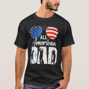 メンズオールアメリカパパ7月の父の日の太陽の4th tシャツ