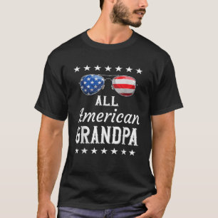 メンズオールアメリカングランドパ7月4日USAファミリーM Tシャツ