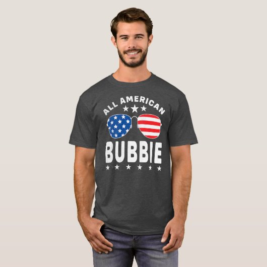 メンズオールアメリカンバビー7月サングラスの4th tシャツ (正面フル)