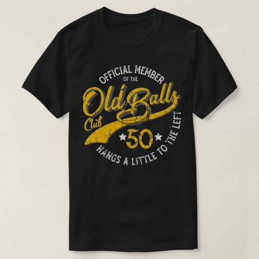 メンズオールドボールクラブ50th's男性へオーバーザヒルB Tシャツ (デザイン正面)