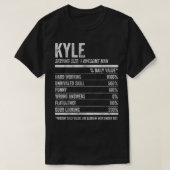 メンズカイル栄養パーソナライズされた名おかしい名前Fa Tシャツ (デザイン正面)