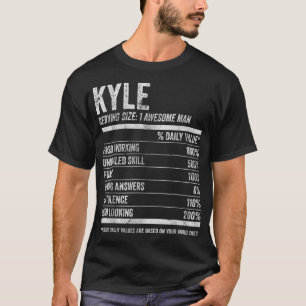 メンズカイル栄養パーソナライズされた名おかしい名前Fa Tシャツ