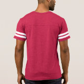 メンズカスタマイズ可能なチーム名サッカーTシャツ Tシャツ (裏面フル)