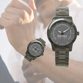 メンズカスタムズのパーソナライズされた定年新職 腕時計