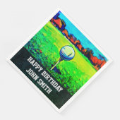 メンズカスタム誕生日ナプキンス (コーナー)