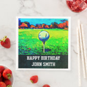 メンズカスタム誕生日ナプキンス (インサイチュ)