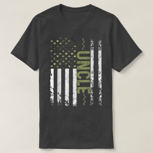 メンズカッコいいアメリカ愛国米国国旗の父 Tシャツ (デザイン正面)
