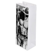 メンズカッコいいカウボーイミュージカル体メンズアート ワインギフトバッグ (正面アングル)