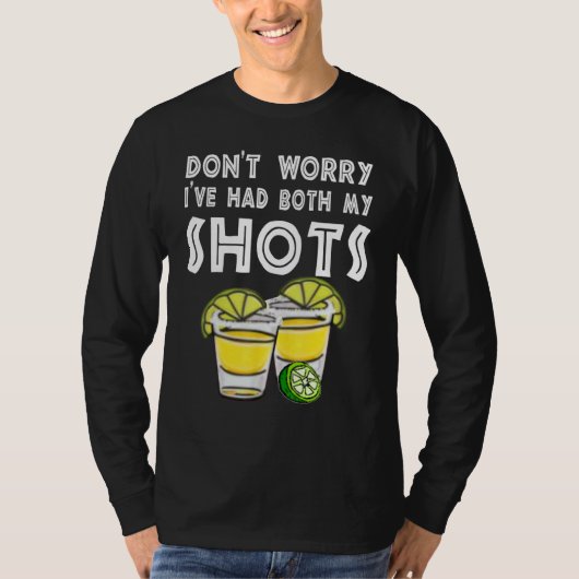 メンズカッコいいパトロンのテキーラ私が私を持っている心配はない Tシャツ (正面)