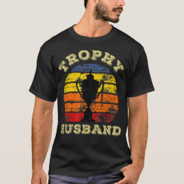 メンズカッコいいヴィンテージスタイルトロフィー夫バレンタイン  Tシャツ