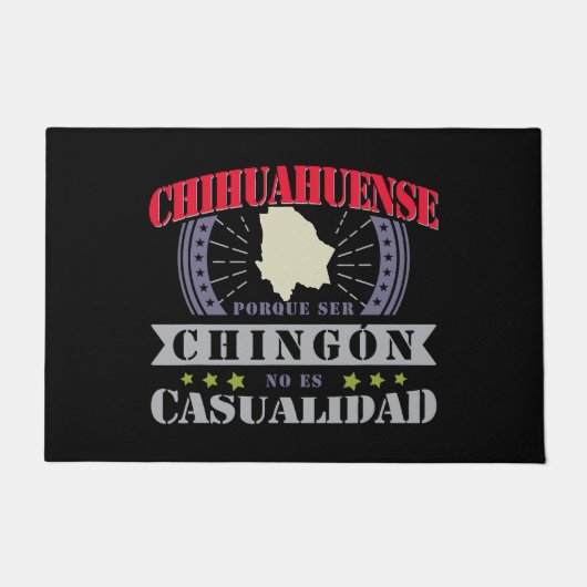 メンズカミーサグラシオサデホブルチワフアメキシコch ドアマット (正面)