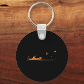 メンズカヤック狩りダック水鳥狩りウィンドカ キーホルダー (正面)