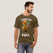 メンズカラフルチキン愛私の鶏を愛する Tシャツ (正面フル)