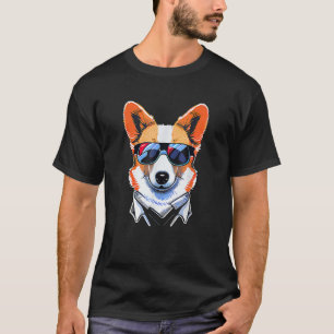 メンズカワイコルクールギペンブロークウェルシュコーギー父 Tシャツ