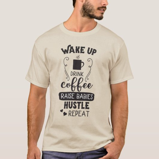 メンズカワイコーヒーTシャツ Tシャツ (正面)
