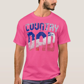 メンズカントリーミュージックパパヴィンテージ米国国旗 Tシャツ