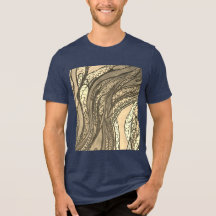 メンズカーキタングリーンシルクハーベスト