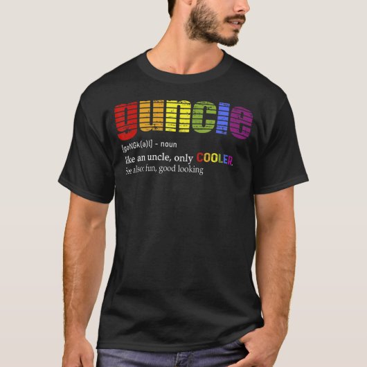 メンズガンクル定義ティーゲイ叔父 Tシャツ (正面)