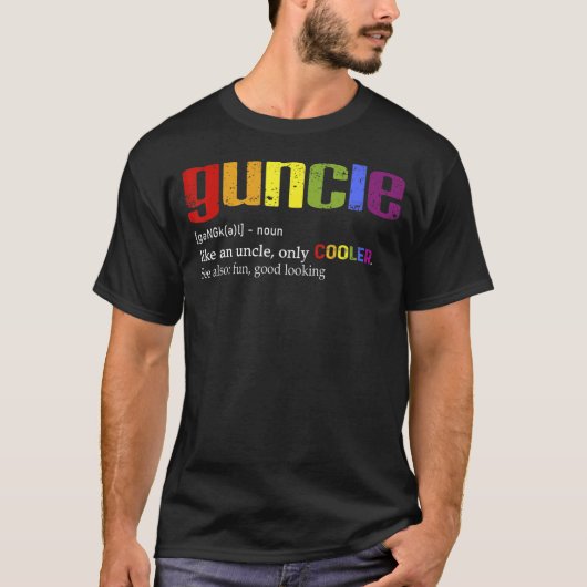 メンズガンクル定義Lgbt Teeゲイ叔父 Tシャツ (正面)