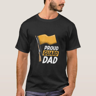 メンズガ誇りを持ったードパパカラーガードパパ父 Tシャツ