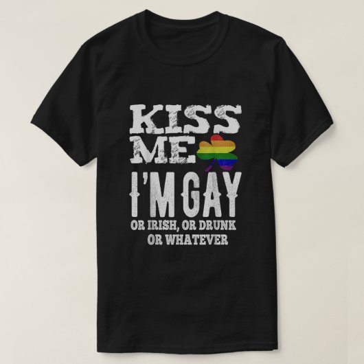 メンズキスマイイムゲイプライドSt patricks dayLGBTホテル Tシャツ (デザイン正面)