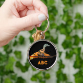 メンズキパーソナライズされたーチェーンアヒル狩り キーホルダー (手)