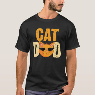 メンズキャットパパ動物 Tシャツ