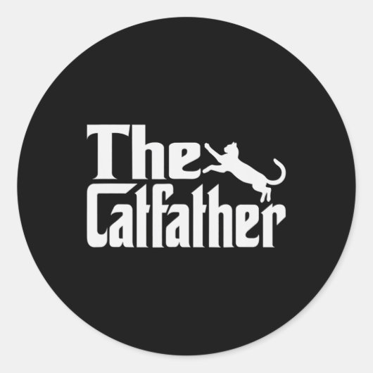 メンズキャットファーザー子猫パパファーザーズデイモウフェリーン ラウンドシール (正面)