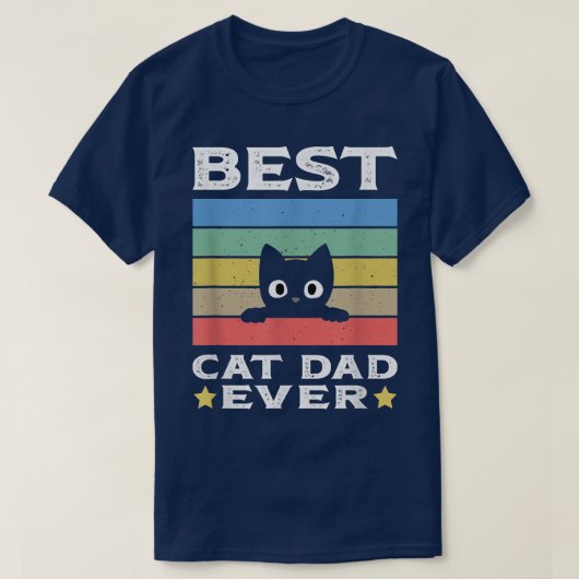 メンズキャット最高のパパ  Tシャツ (デザイン正面)