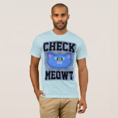 メンズキャットTシャツをチェック Tシャツ (正面フル)