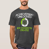 メンズキャラクター新しい父の妊娠ゲーマーを作成 Tシャツ (正面)