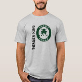 メンズキャンバスTシャツ付きバーンアウトヴィンテージホワイト Tシャツ (正面)