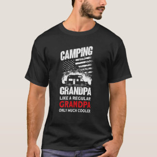 メンズキャンピンググランドパキャンパーカラバンキャンピング Tシャツ