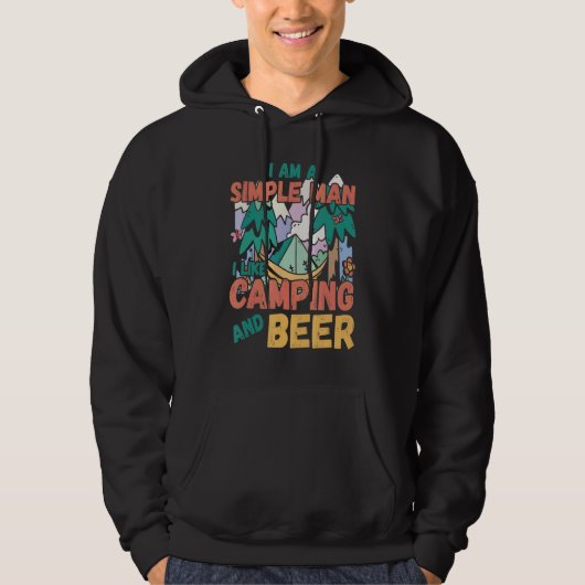 メンズキャンプやシンプルビールカムが好きな パーカ (正面)