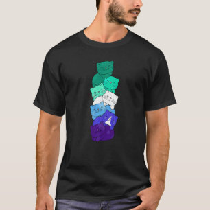 メンズキュートLgbtゲイメンズフラグプライド猫LgbtキュートCa Tシャツ