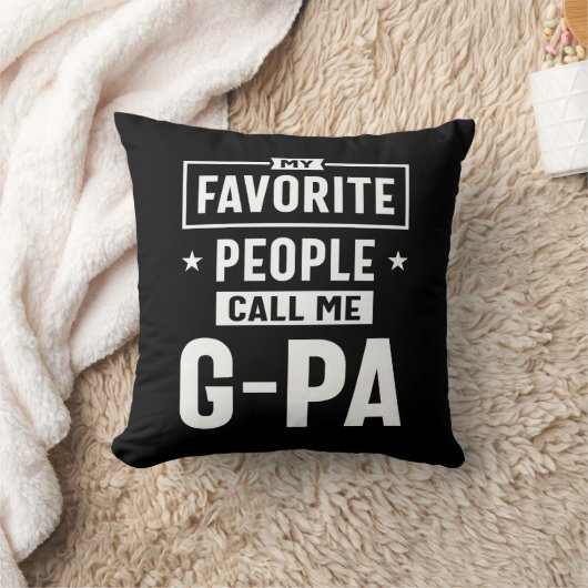 メンズギフトお気に入りの私の人々は私をG-Paと呼ぶ クッション (ブランケット)