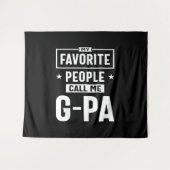 メンズギフトお気に入りの私の人々は私をG-Paと呼ぶ タペストリー (正面(横))