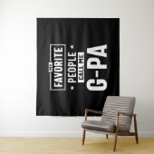 メンズギフトお気に入りの私の人々は私をG-Paと呼ぶ タペストリー (インサイチュ)