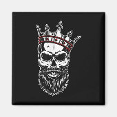 メンズクラウンスカルファッションタトゥー マグネット (正面)