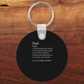 メンズクリスチャンパパ定義父の日用シャツ キーホルダー (正面)